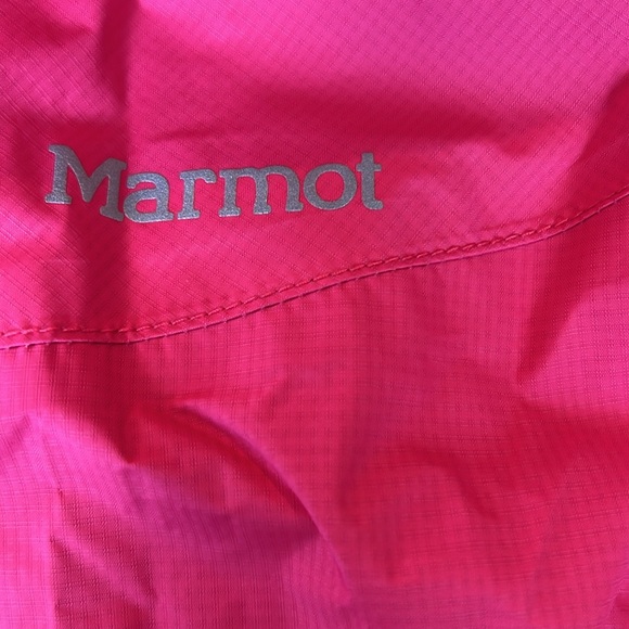 Marmot girls pink rain jacket size Medium - Picture 7 of 10
